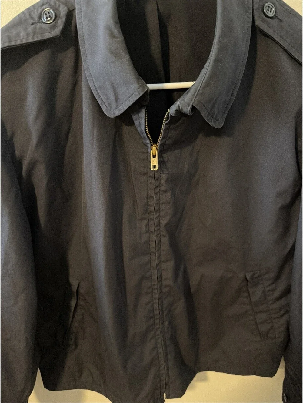 vintage US military Navy Official Uniform bomber jacket men size large..
